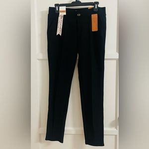 R. Sofia Straight Black Dress Pants